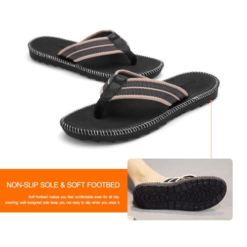 Men's Sandals Flip-Flop Slipper Shoes Anti-Slip EVA Flip Flops Flat Shoes with Comfortable Footbed for Outdoor Indoor Home Beach Sea