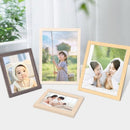 8 Inch Wooden Picture Frame Natural Eco Wood Photo Frame with High Definition Acrylic for Wall Hanging and Tabletop Photo Display