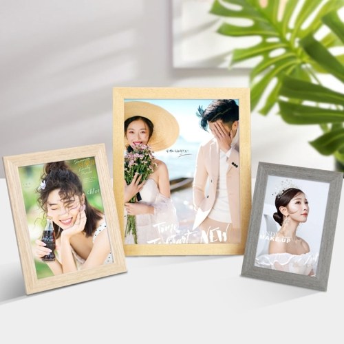 8 Inch Wooden Picture Frame Natural Eco Wood Photo Frame with High Definition Acrylic for Wall Hanging and Tabletop Photo Display