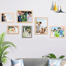 8 Inch Wooden Picture Frame Natural Eco Wood Photo Frame with High Definition Acrylic for Wall Hanging and Tabletop Photo Display