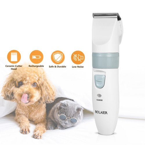 Pet Grooming Clippers Pet Hair Clipper Low Noise Trimmer Dog Trimming Cordless Clipper Kit Rechargeable Shavers for Pet