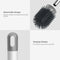 Toilet Brush and Holder Wall-mounted/Floor-standing Bristles Toilet Brush Cleaner No-drilling Bathroom Deep Cleaning Toilet Bowl Brush