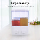 Double 380ml Soap Dispenser Wall-mount Shower Bath Shampoo Dispenser Manual Pushing Liquid Soap Container Bathroom Washroom Accessories