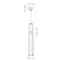 Triple Bristle Electric Toothbrush for Adults with 3D Soft Brush Head 5 Brushing Modes 2 Min Timer