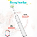 Triple Bristle Electric Toothbrush for Adults with 3D Soft Brush Head 5 Brushing Modes 2 Min Timer