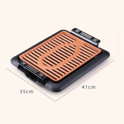 Barbecue Electric Indoor BBQ Smokeless Grill Removable Nonstick Easy To Clean Grill