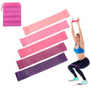 5 PCS Resistance Band Non-toxic & Tasteless Silicone Exercise Elastic Band Set