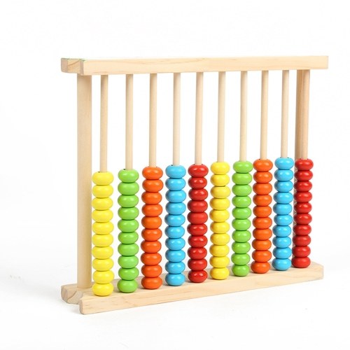 Wooden Abacus Frame Kids Educational Counting Toy for Kids Learning Math Preschool Beads Math Tool Games Student Counting Frame