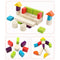 30PCS Colored Building Blocks Wooden Puzzle Blocks Kids Toddler Puzzle Toys Preschool Shapes Geometric Blocks Stacking Games