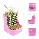 Rabbit Feeder Hay Feeder Pets Cage Fixed Food Bowl for Guinea Pig Chinchillas Other Small Animals