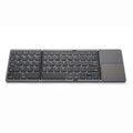 Foldable BT Wireless Keyboard Pocket Size Portable Mini BT Wireless Keyboard with Touchpad for Android, Windows, PC, Tablet