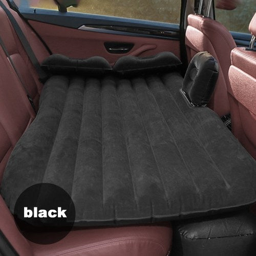 Car Travel Air Bed Inflatable Mattress Travel Sleeping Camping Cushion Back Seat Pads with Two Air Pillows