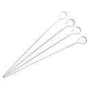 12 Pcs 13.3 Inches Kabob Skewers Flat Metal BBQ Skewers Stainless Steel Kebob Sticks