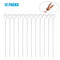 12 Pcs 13.3 Inches Kabob Skewers Flat Metal BBQ Skewers Stainless Steel Kebob Sticks