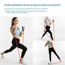 11PC Resistance Bands Set  with Handles Fitness Exercises Bands