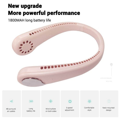 Neckband Fan USB Rechargeable Fan