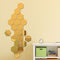 12 Pieces Removable Acrylic Mirror Setting Wall Sticker Decal