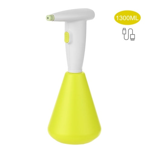 1300ML Electric Sprayer Watering Spraying Sprinkling Can Spray Bottle with Rechargeable 2000mAh Battery for Home Cleaning Gardening Watering