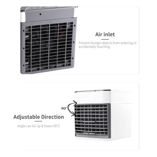 Desktop Air Cooler Air Conditioner Fan Small Personal USB Desk Fan Quiet Air Cooler Cooling Fan