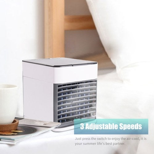 Desktop Air Cooler Air Conditioner Fan Small Personal USB Desk Fan Quiet Air Cooler Cooling Fan