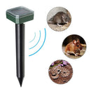 Solar Mole Repellent Ultrasonic Outdoor Powered Sonic Deterrent - Mole Stopper Scare Vole