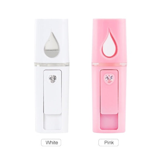 Nano Facial Mister 20mL Face Humidifier Portable Cool Mist Facial Steamer SPA Moisturizing Hydrating Face Sprayer USB Rechargeable Handy Mist Sprayer