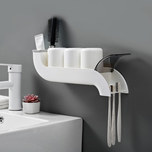 Multifunctional Toothbrush Rack