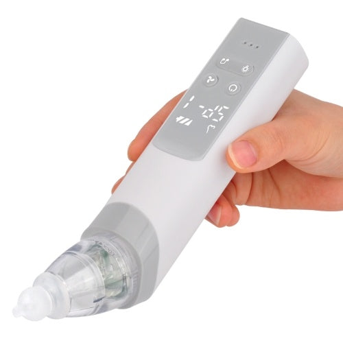 2 in 1 Baby Nasal Aspirator & Blackhead Remover Vacuum Electric Nose Suction Nose Cleaner with 3 Suction Strengths LED Display