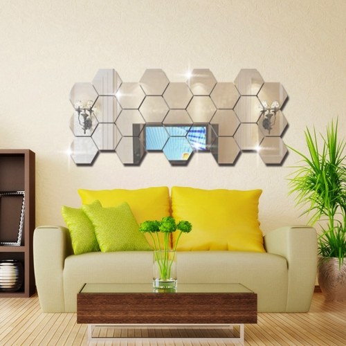 Removable Acrylic Mirror Setting Wall Sticker