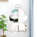 12 Pieces Removable Acrylic Mirror Setting Wall Sticker