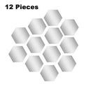 12 Pieces Removable Acrylic Mirror Setting Wall Sticker