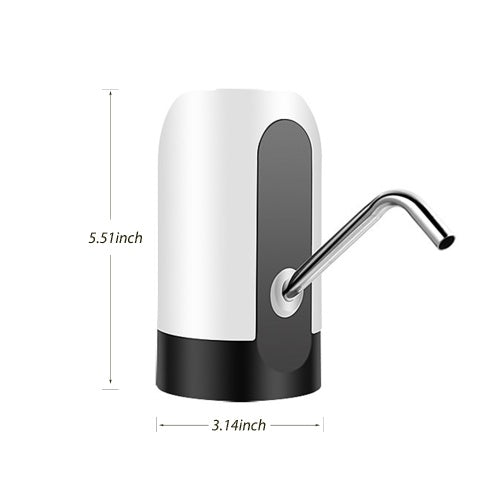 Water Bottle Dispenser Pump 5 Gallon Bottle Automatic Electric Drinking Water Jug Pump Waterproof USB Charging Water Dispensing Pump for Home Office Kitchen Camping Outdoor