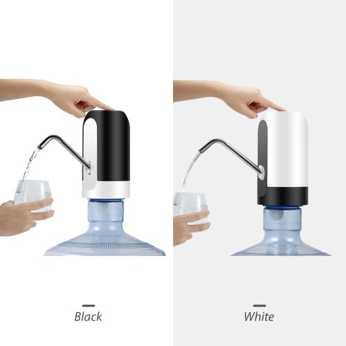 Water Bottle Dispenser Pump 5 Gallon Bottle Automatic Electric Drinking Water Jug Pump Waterproof USB Charging Water Dispensing Pump for Home Office Kitchen Camping Outdoor