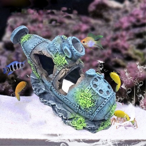 Aquarium Shipwreck Ornament