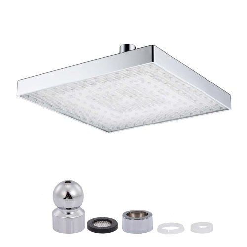 LED Rainfall Shower Head for Bathroom