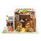 Dollhouse Miniature DIY Mini House Kit with Led Lights and Furniture for Gift Set