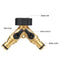 2 Way Y Shape Hose Splitter