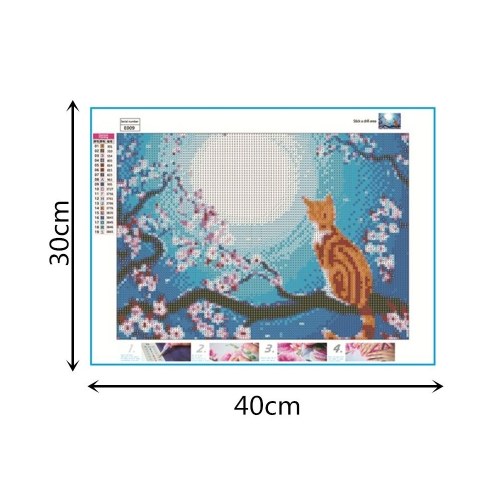 DIY 5D Diamond Painting Cross Stitch Full Drill Crystal Pictures Arts Craft for Home Wall Decor Gift