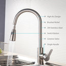 Basin Sink Faucets Pull Down Sprayer