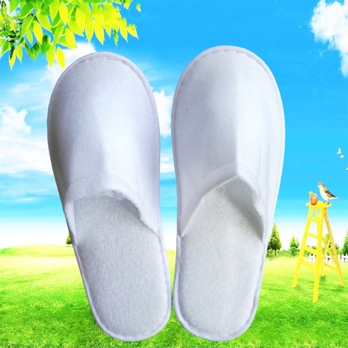 5-pair Free-size Disposable Slippers for Home Hotel Homestay Traveling