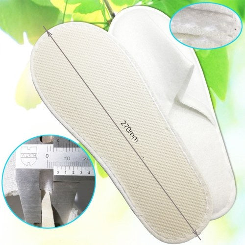 5-pair Free-size Disposable Slippers for Home Hotel Homestay Traveling