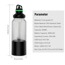 500ML Portable Blender Travel USB Rechargeable Juicer Cup Shakes