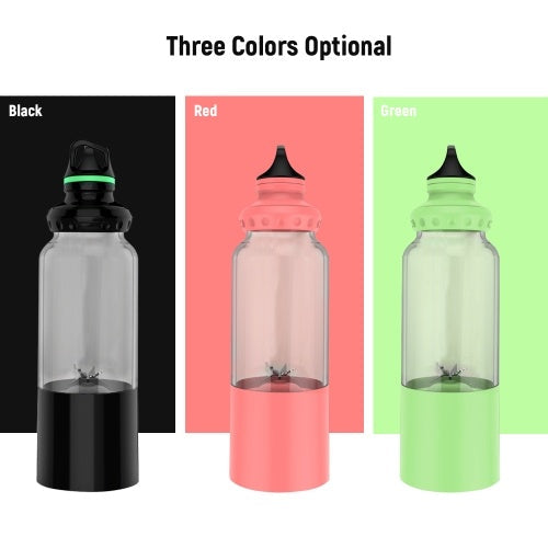 500ML Portable Blender Travel USB Rechargeable Juicer Cup Shakes