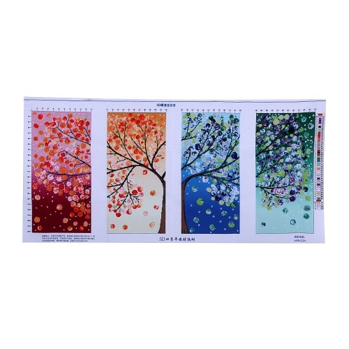 DIY Handmade Needlework Cross Stitch Set Embroidery Kit Precise Printed Big Tree Pattern Cross-Stitching 120 * 57cm Home Decoration