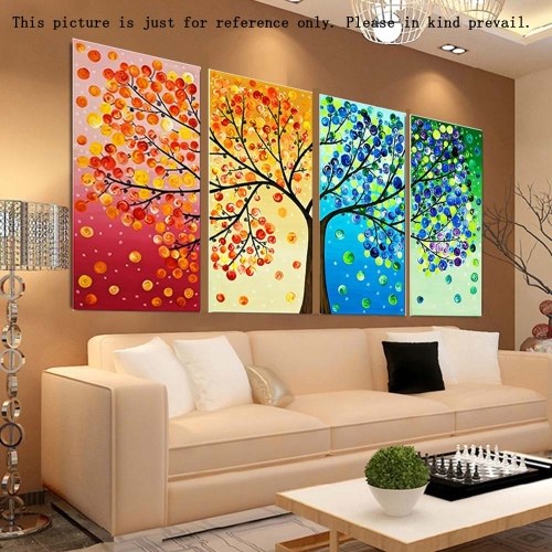 DIY Handmade Needlework Cross Stitch Set Embroidery Kit Precise Printed Big Tree Pattern Cross-Stitching 120 * 57cm Home Decoration