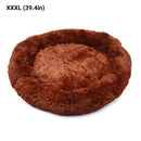 Comfortable Plush Round Pet Bed for Dogs Cats