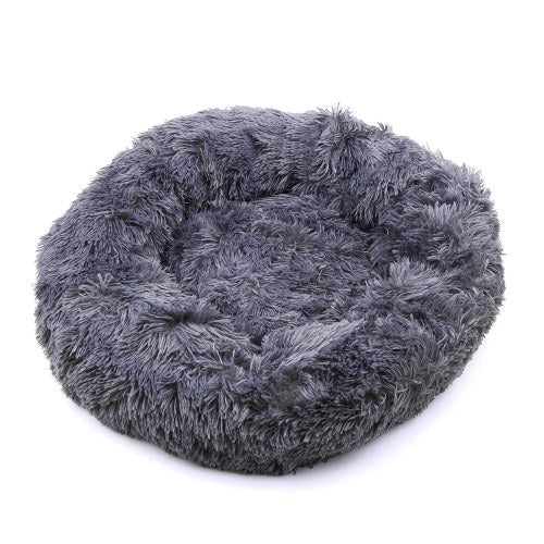 Comfortable Plush Round Pet Bed for Dogs Cats