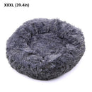 Comfortable Plush Round Pet Bed for Dogs Cats