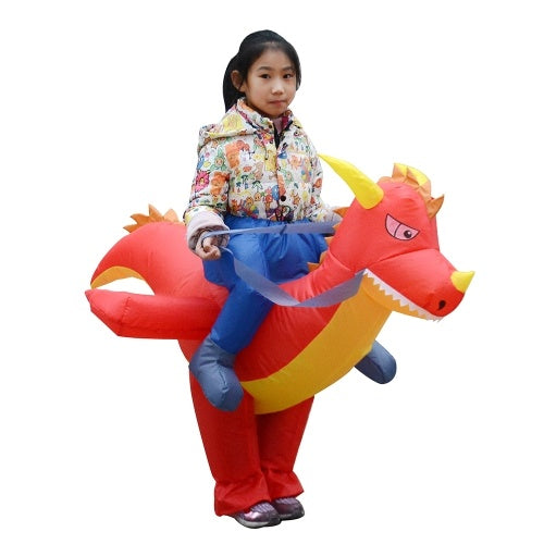 Inflatable Dinosaur Halloween Costume Kids Blow Up Fancy Dress