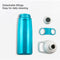 Sports Water Bottle with Magnetic Cap Free Tritan Non-Toxic Plastic Sports Water Cup 400ml Durable Leak Proof Water Bottle Sports Shaker Bottle Outdoor